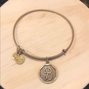 Gold “B” initial Alex and Ani Bracelet
